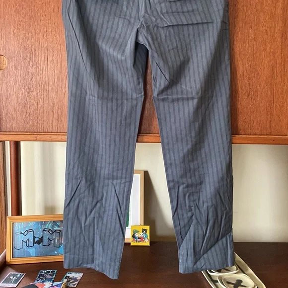 Anthropologie Plus Four stripe grey pants - Picture 7 of 11